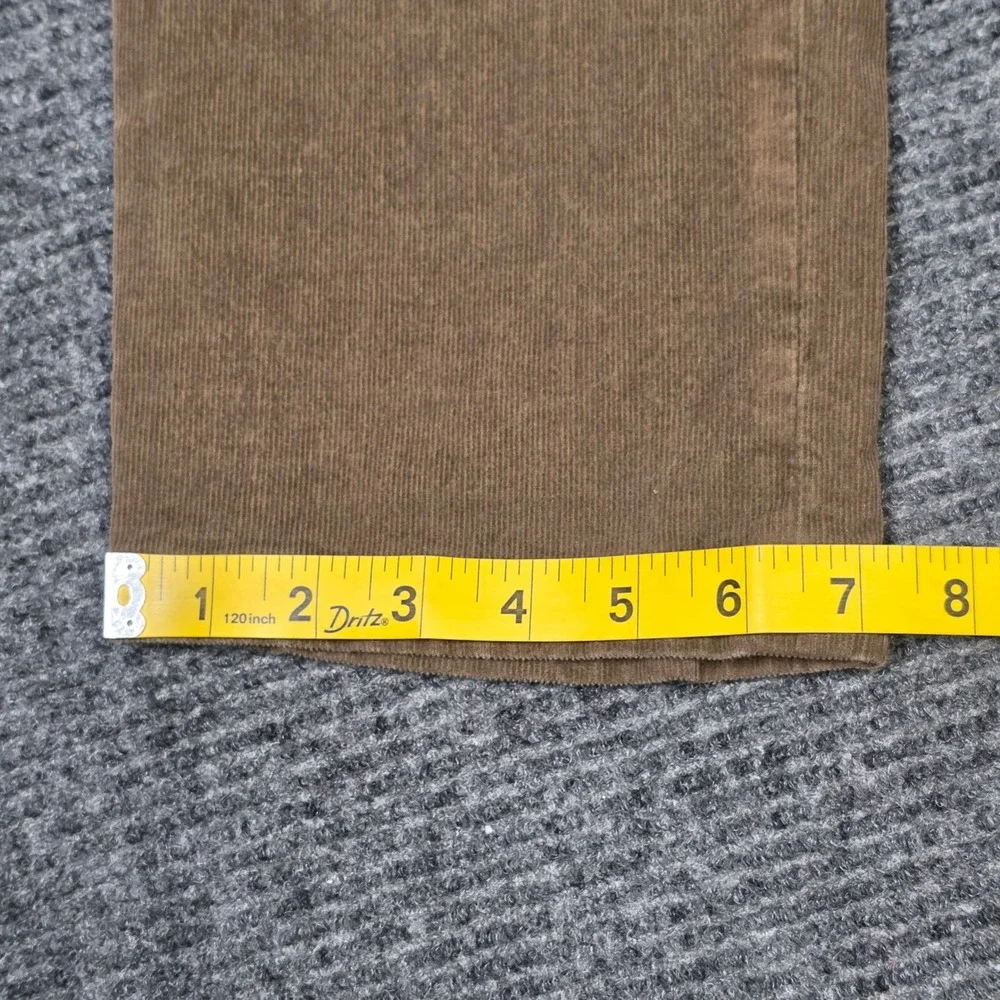 Lauren Ralph Lauren Pleated Corduroy Pants Men's 30×30 Tan Brown Straight Leg
